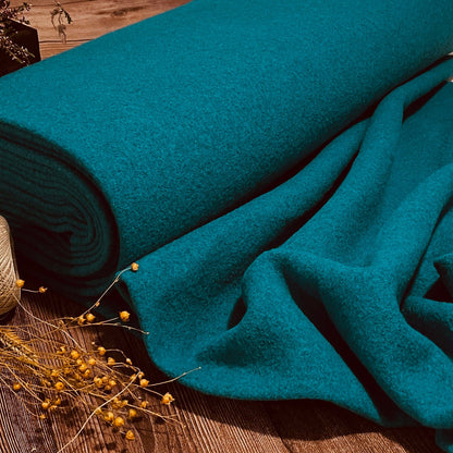 100% Wollstoff – Petrol 385 g/m²