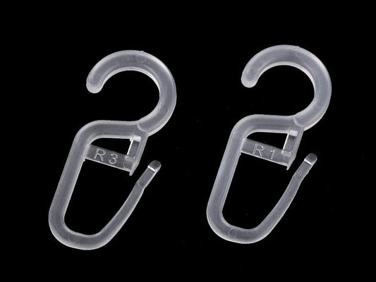 Transparente Vorhanghaken (20er-Set)