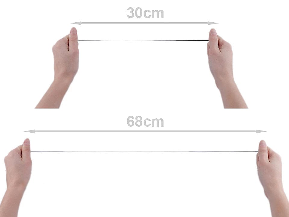 Round elastic cord Ø1.2 mm - white