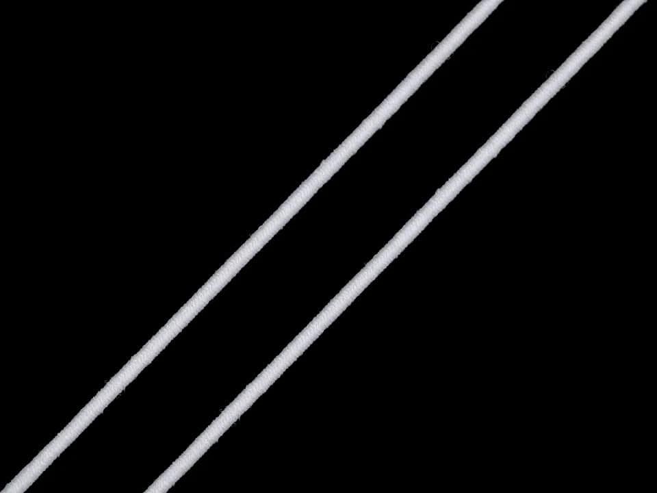 Round elastic cord Ø1.2 mm - white
