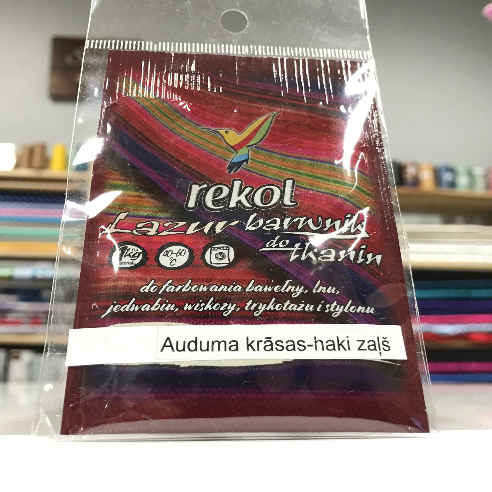 Khakigrüne Textilfarbe für die Waschmaschine
