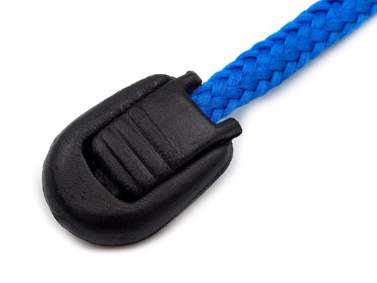 String ends, openable/closable - black (20 pcs in set)