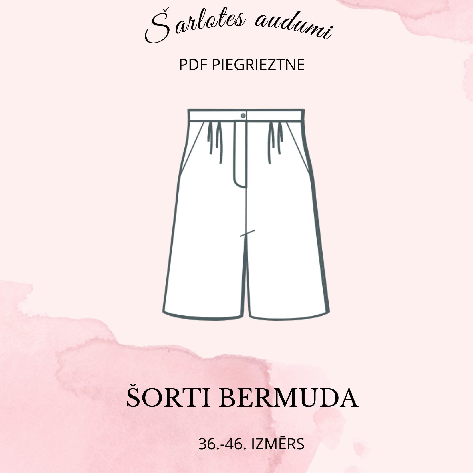 Digitale Schnittmuster-Bermudashorts