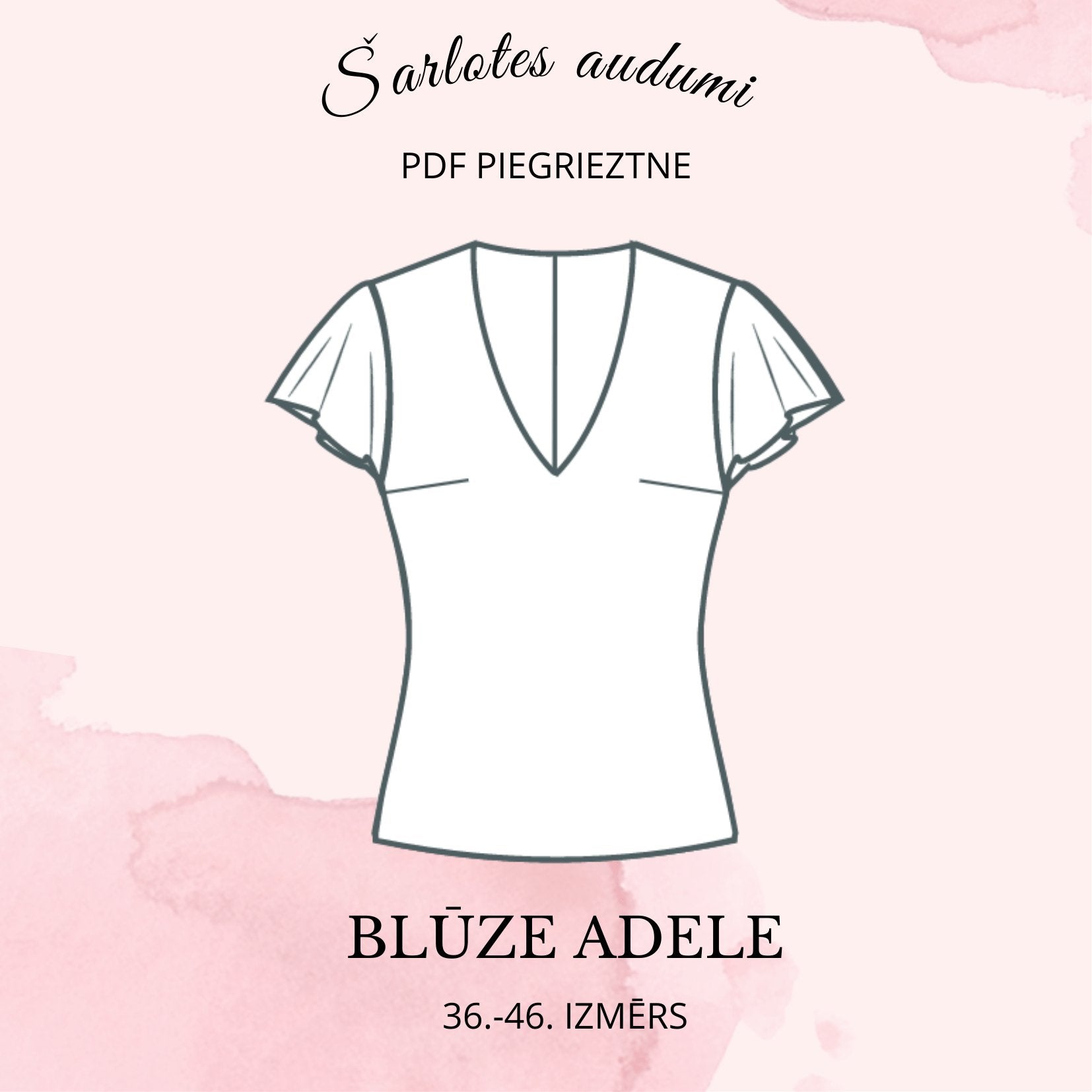 Digitale Schnittmuster-Bluse Adele