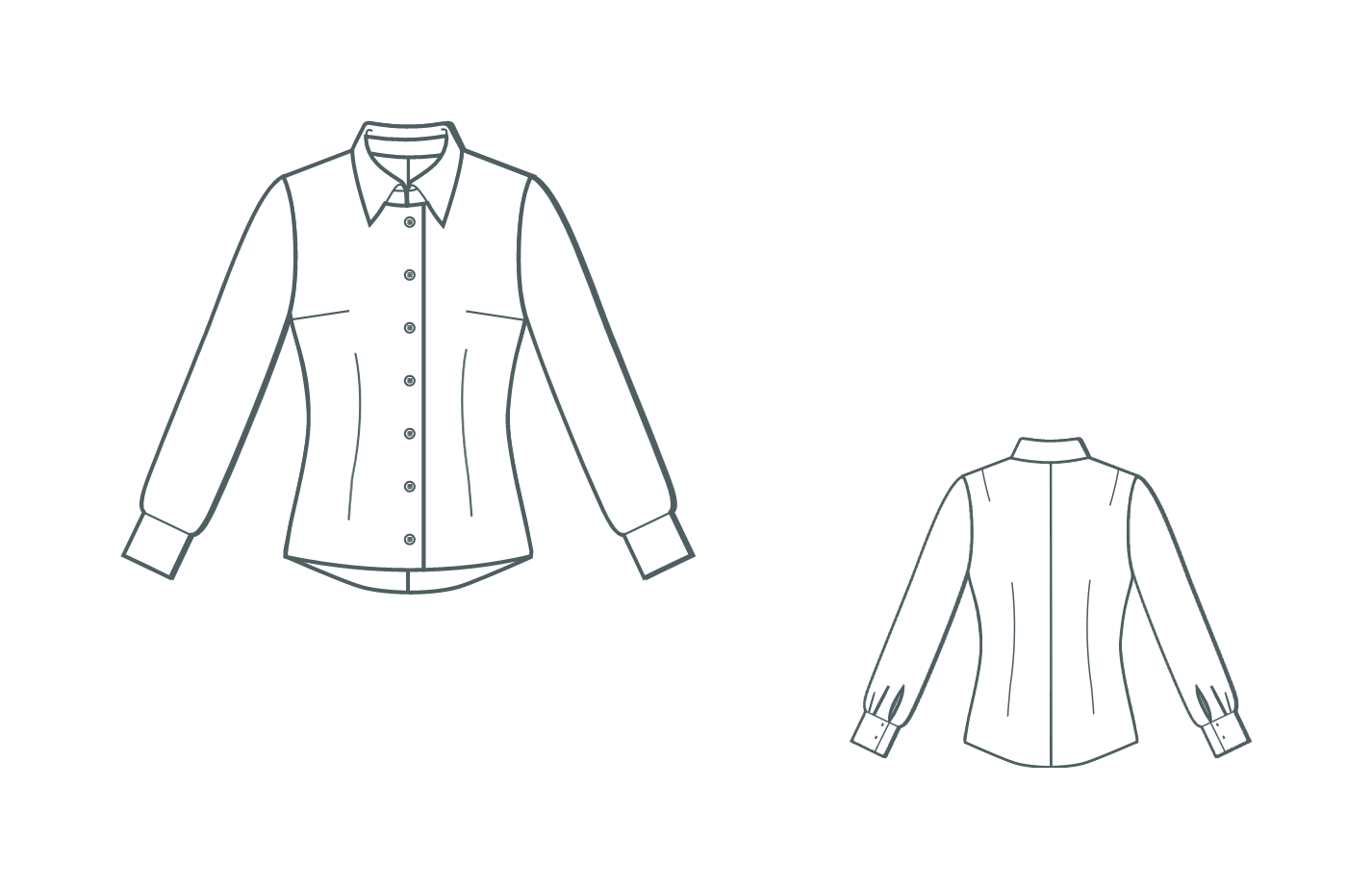 Digitale Schnittmuster-Bluse Kate