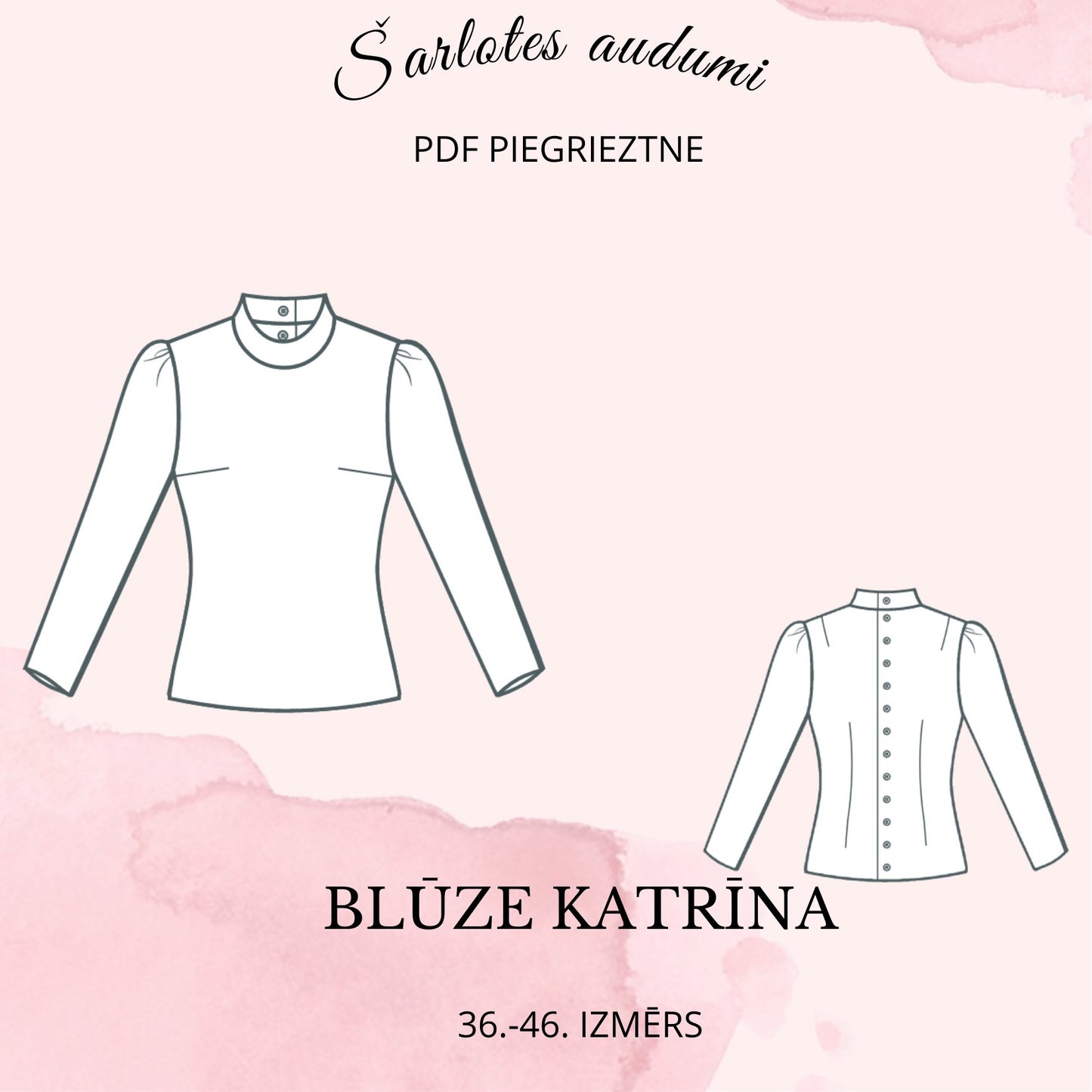 Patron numérique de blouse Katrīna