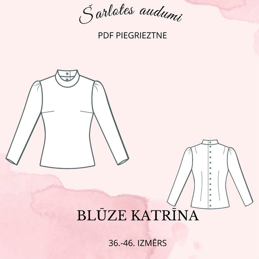 Patron numérique de blouse Katrīna