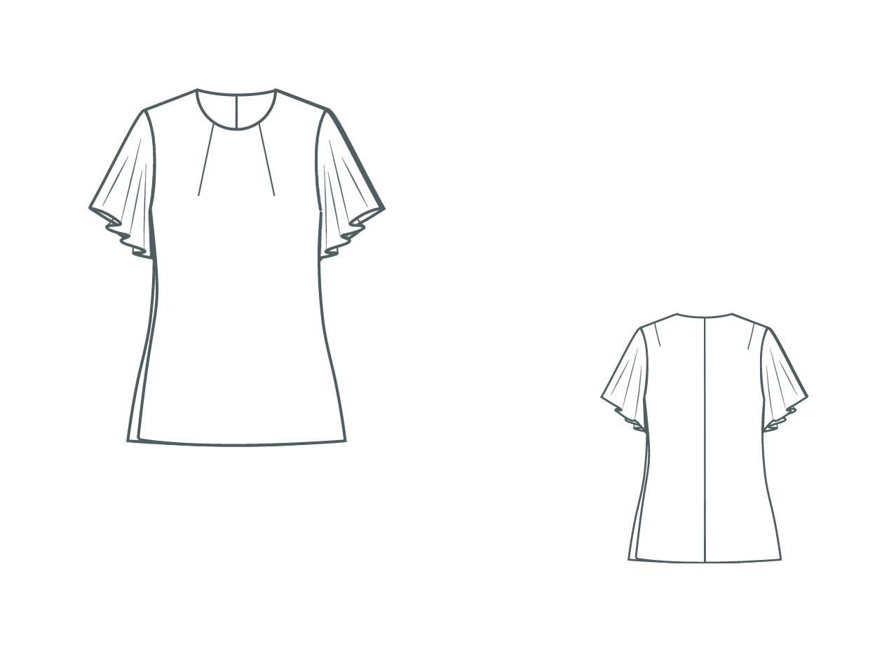 Patron numérique de blouse Māra (grande taille)