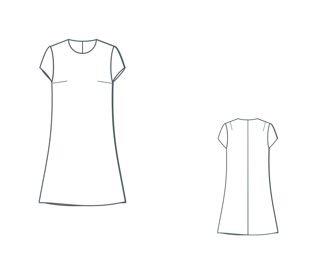 Digitales Schnittmuster für Kleid Alise