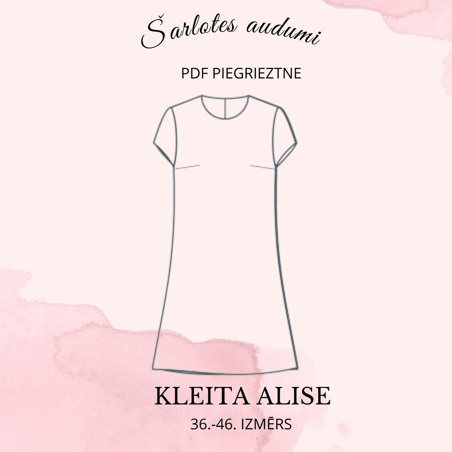Digitales Schnittmuster-Kleid Alise