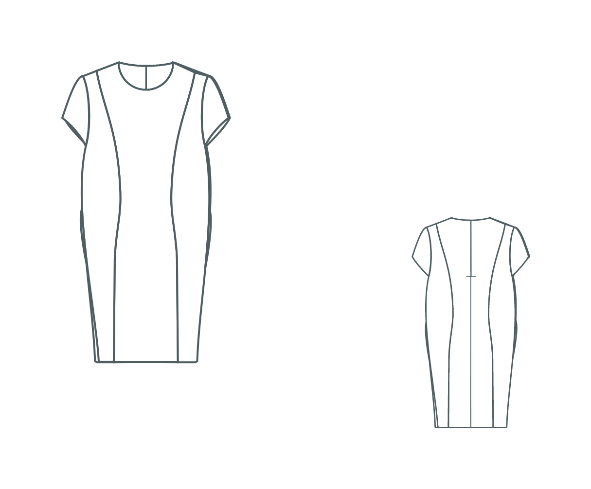 Patron numérique robe Aurēlija (grande taille)
