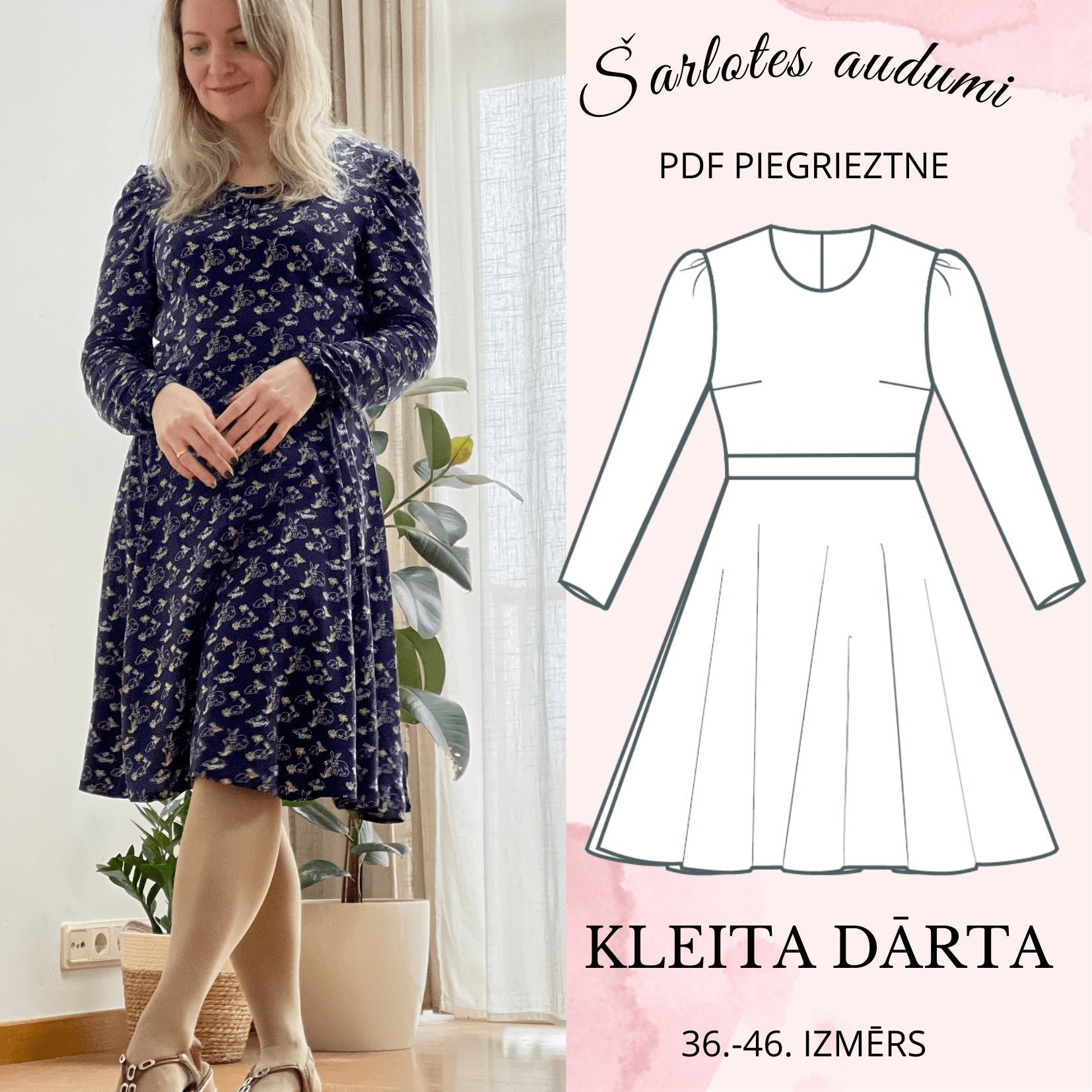 Robe à patron numérique Dārta