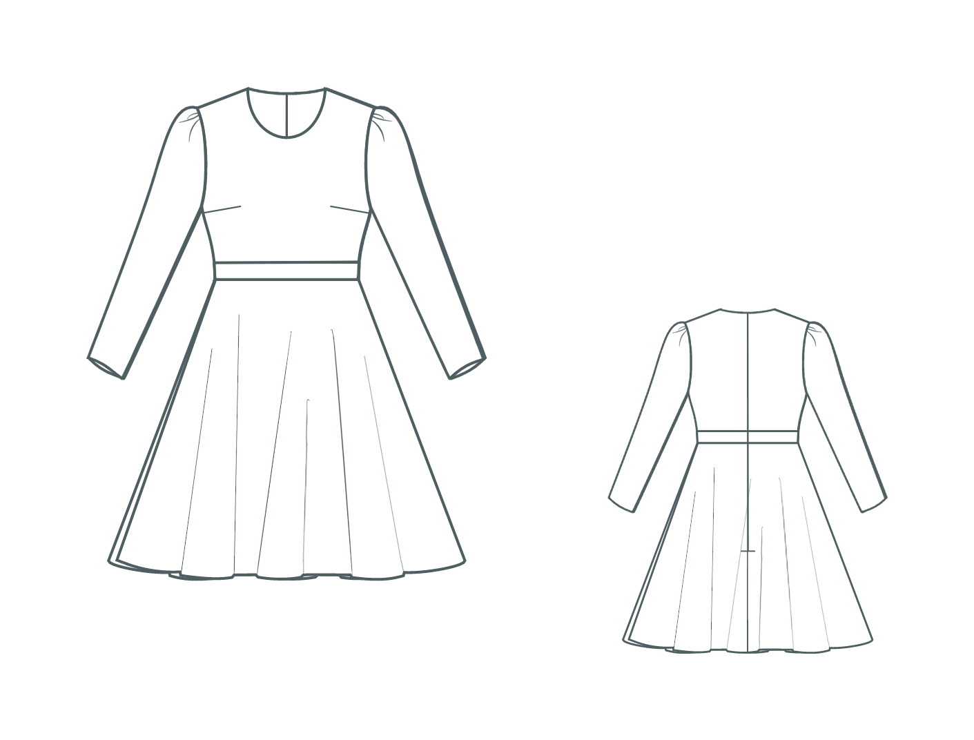 Patron numérique pour robe Dārta