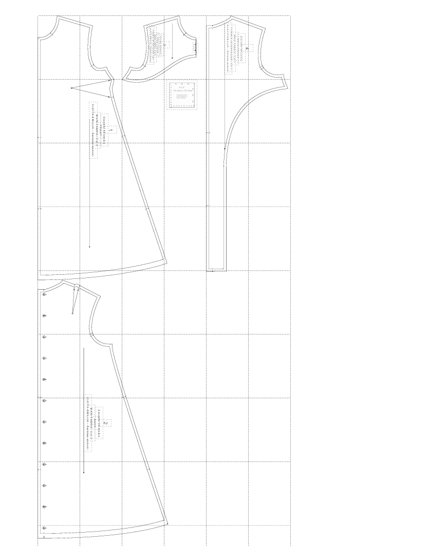 Digitales Schnittmuster-Kleid Emīlija