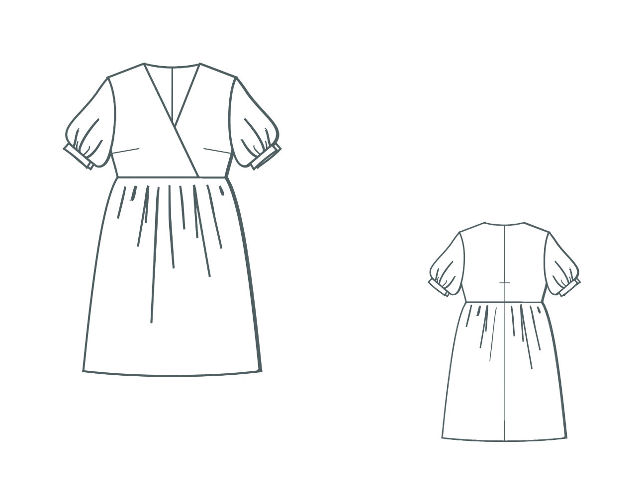 Digitales Schnittmuster-Kleid Matilde