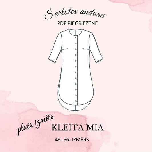 Patron numérique de robe MIA (grande taille)