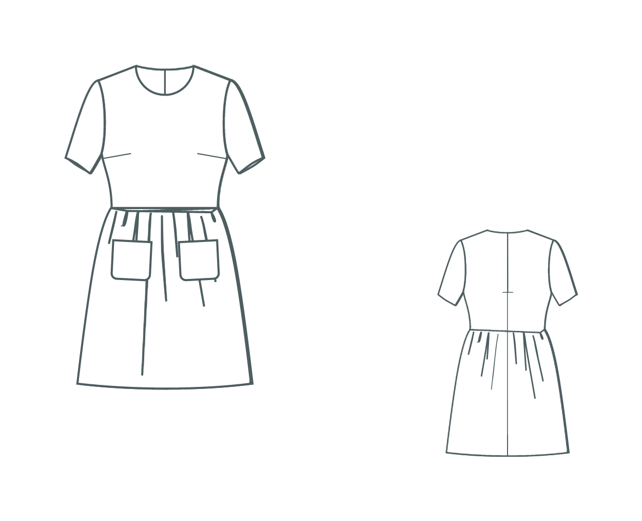 Patron numérique de robe Paula