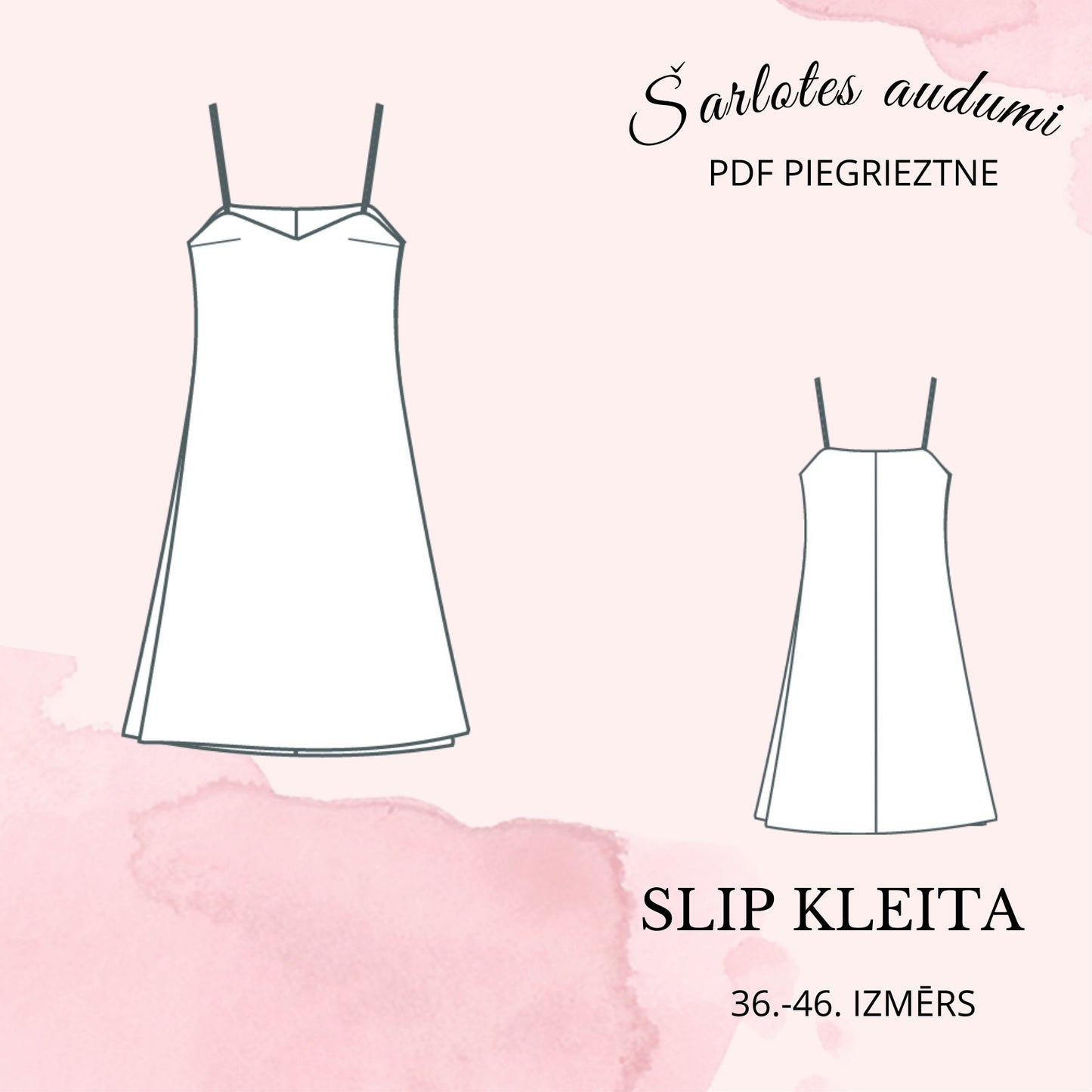 Digitale Schnittvorlage – Slipkleid