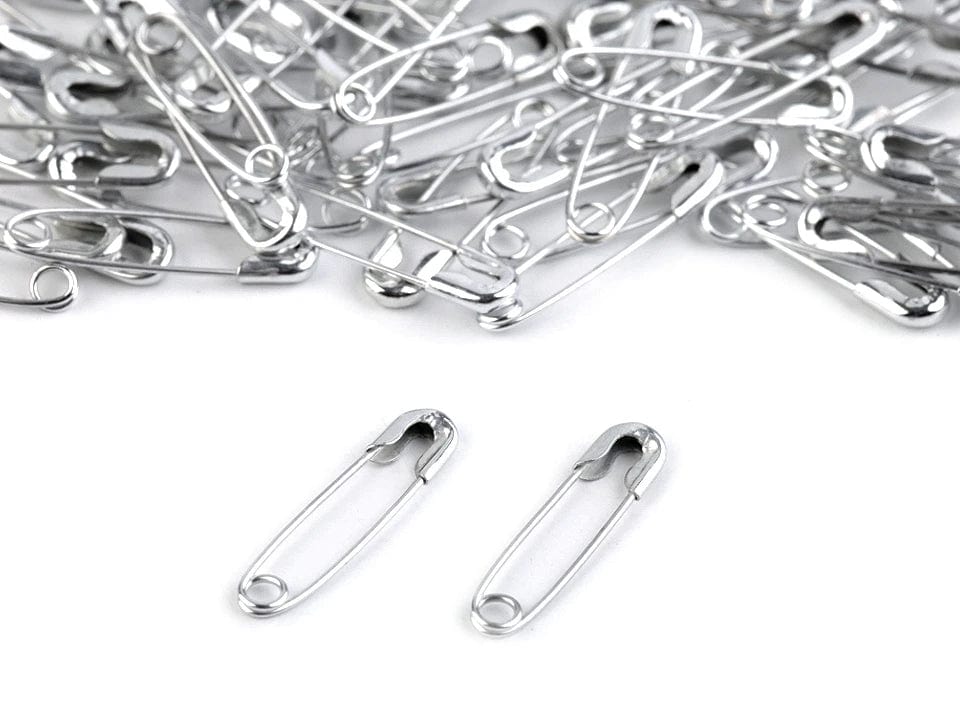 Sicherheitsnadeln, Büroklammern 20 mm-silber (100 Stück)