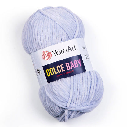 Yarn Art Dolce Baby-Marshmallow yarn, light gray 85m 50g #776