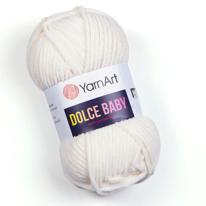 Yarn Art Dolce Baby-Marshmallow yarn - cream-colored 85m 50g #745