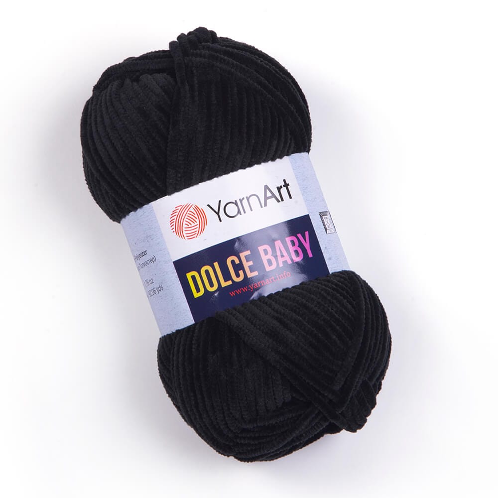 Yarn Art Dolce Baby-Marshmallow yarn-black 85m 50g #742