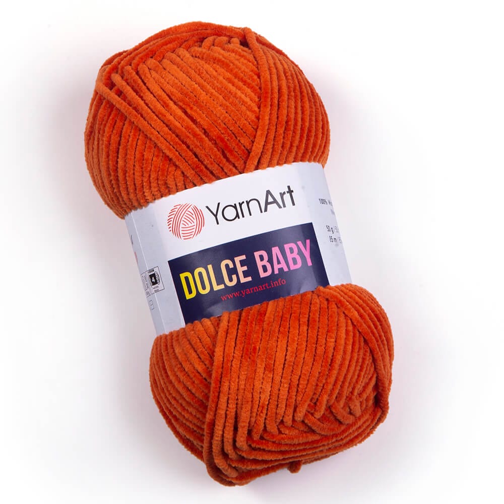 Yarn Art Dolce Baby Marshmallow yarn - orange 85m 50g #778