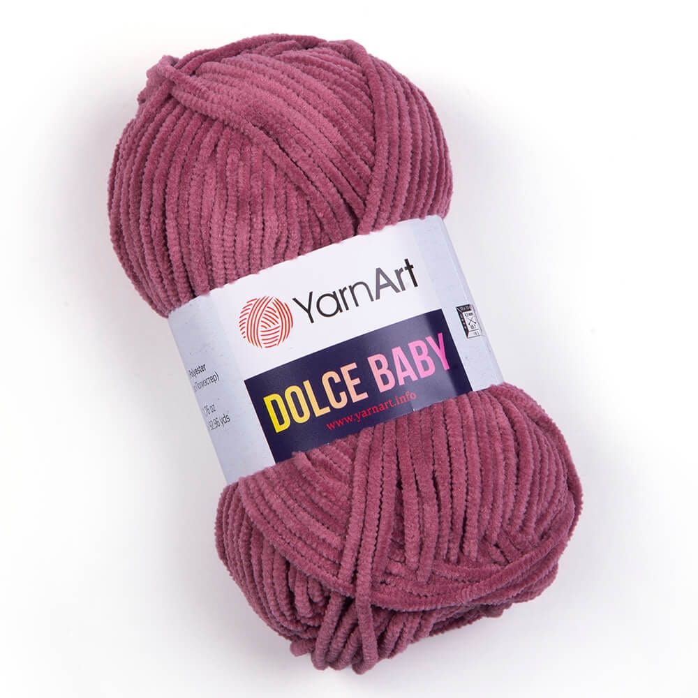 Yarn Art Dolce Baby Marshmallow yarn - antique pink 85m 50g #751