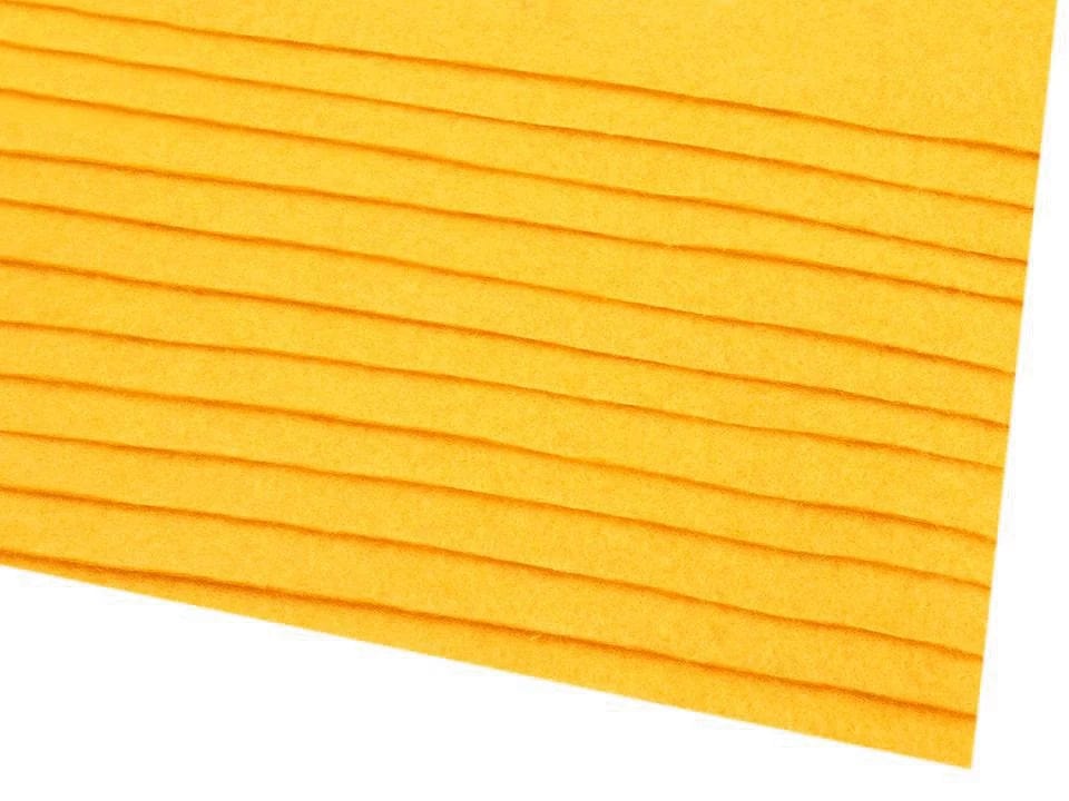 Feuille de feutre, 1 mm, 20x30cm, jaune miel