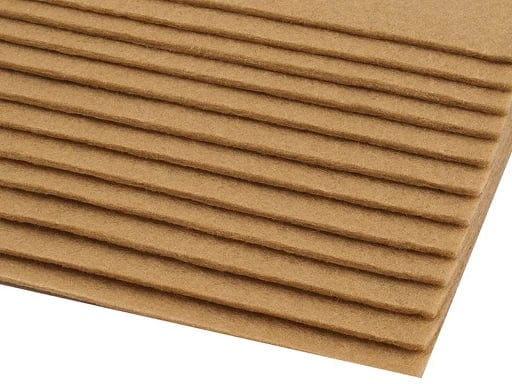 felt sheet, 3 mm, 20x30cm-light brown