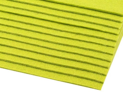 felt sheet, 3 mm, 20x30 cm, bright green