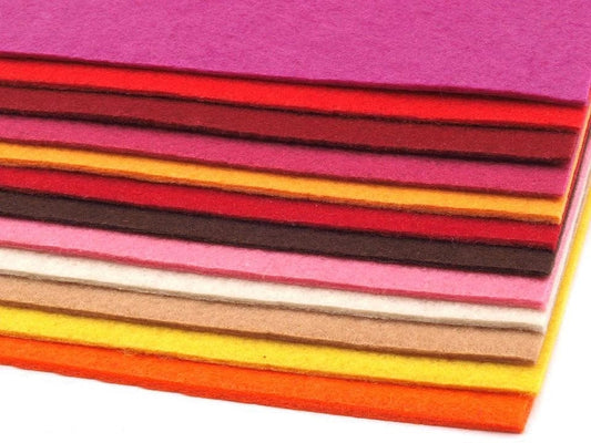 felt sheet, 3 mm, 20x30cm-honey yellow