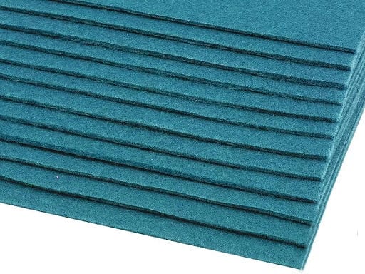 felt sheet, 3 mm, 20x30cm-turquoise blue