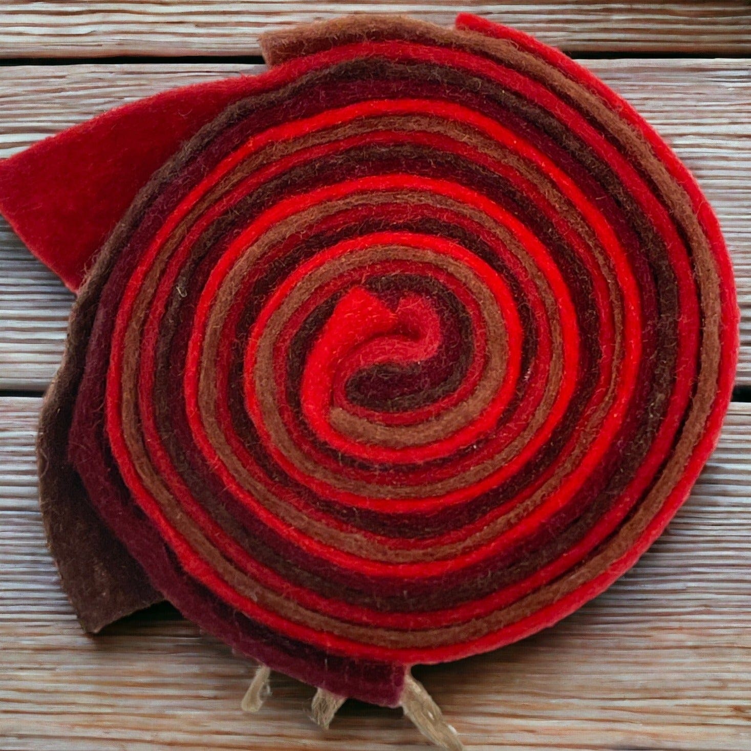 Rouleau de feutre, tons rosés