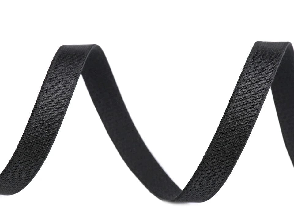 Gummiband für Wäsche, 10 mm, schwarz