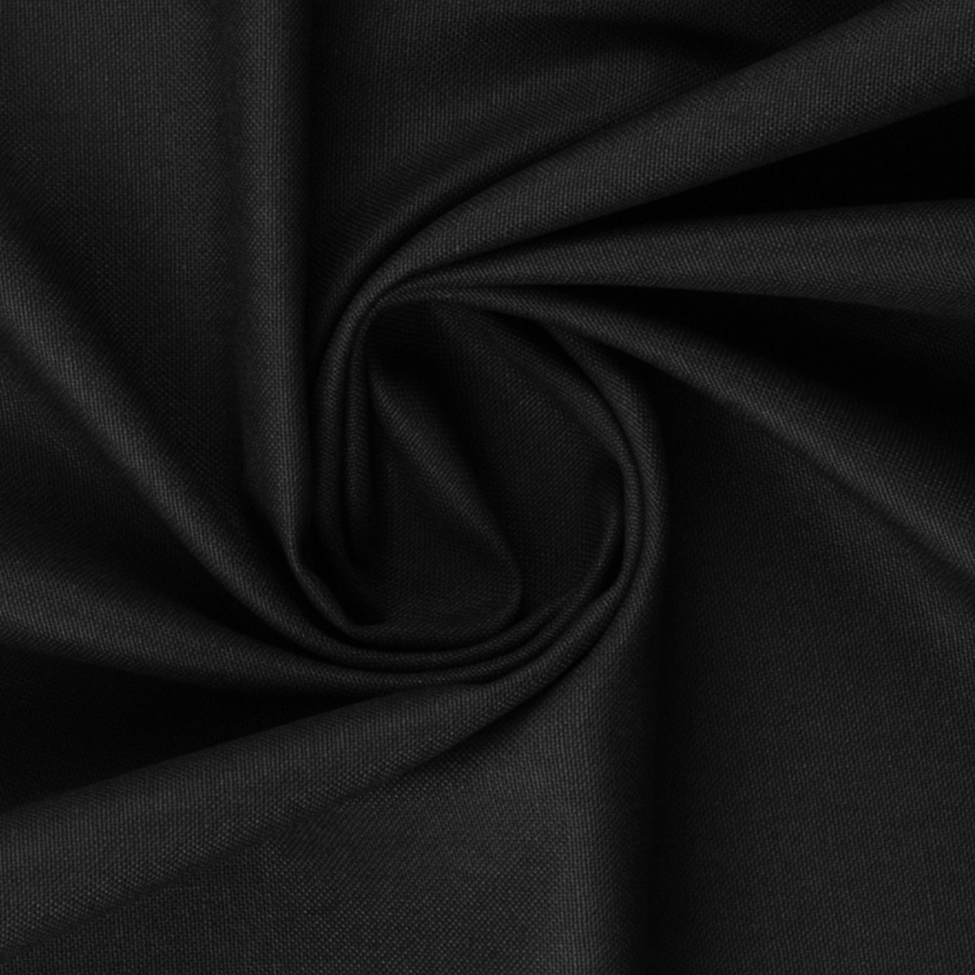 Tissu canvas noir 230 g/m²
