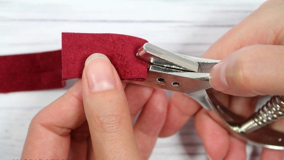 Zange für Markierungen auf Stoff, Leder, Papier