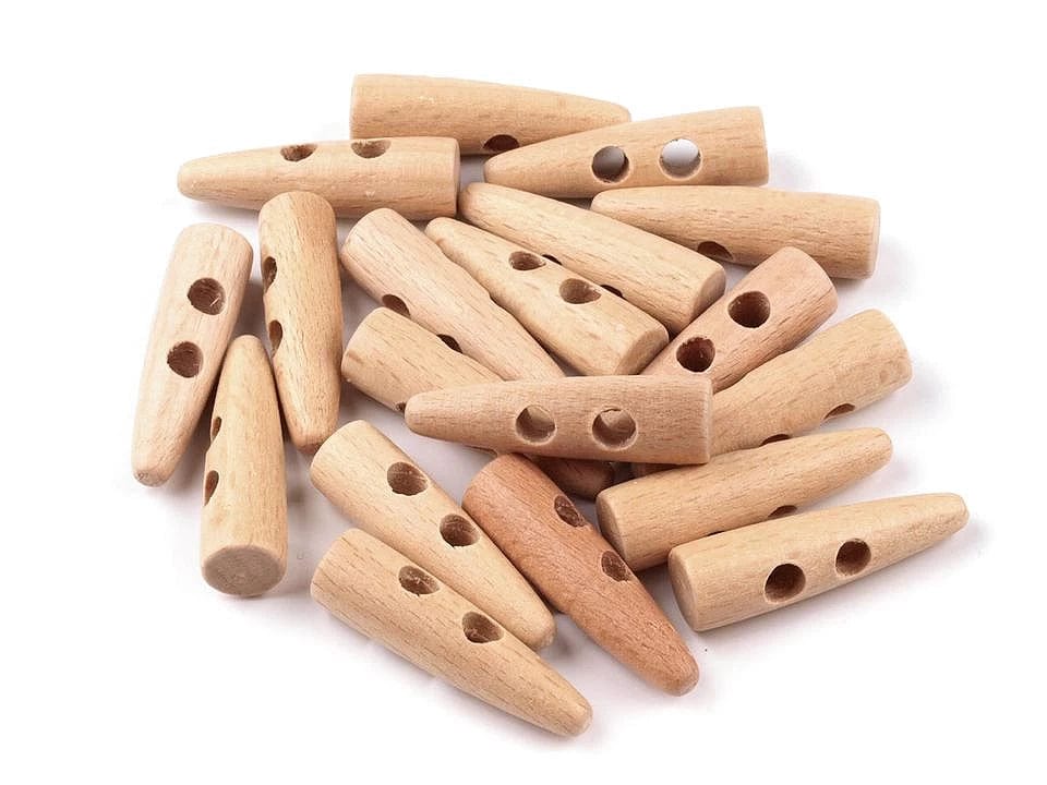 Holzknöpfe 10x40 mm