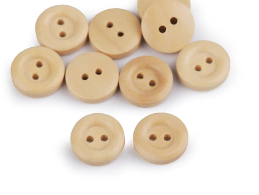 Holzknöpfe 15 mm