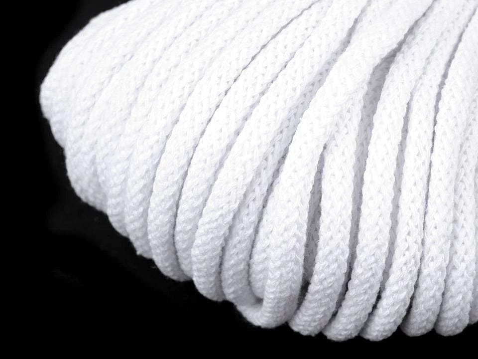 Baumwollschnur 5 mm (10-m-Packung) – weiß