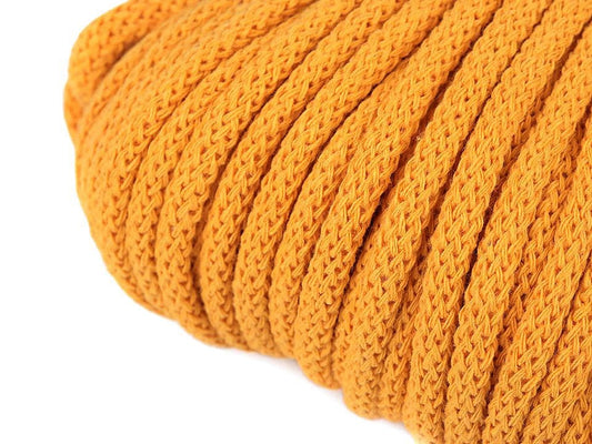 Corde en coton 5 mm (lot de 10 m) - jaune miel