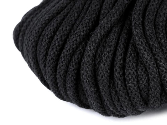 Corde en coton 5 mm (lot de 10 m) - noire