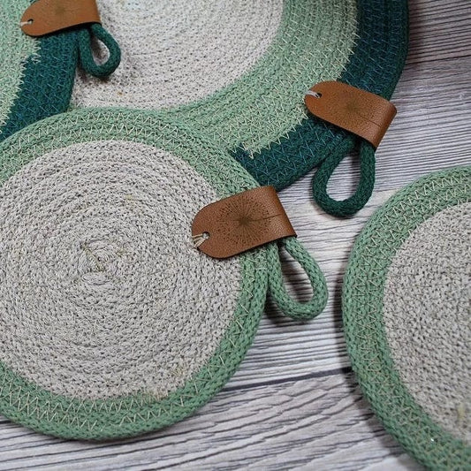 Corde en coton 5 mm (pack de 10 m) - vert sapin