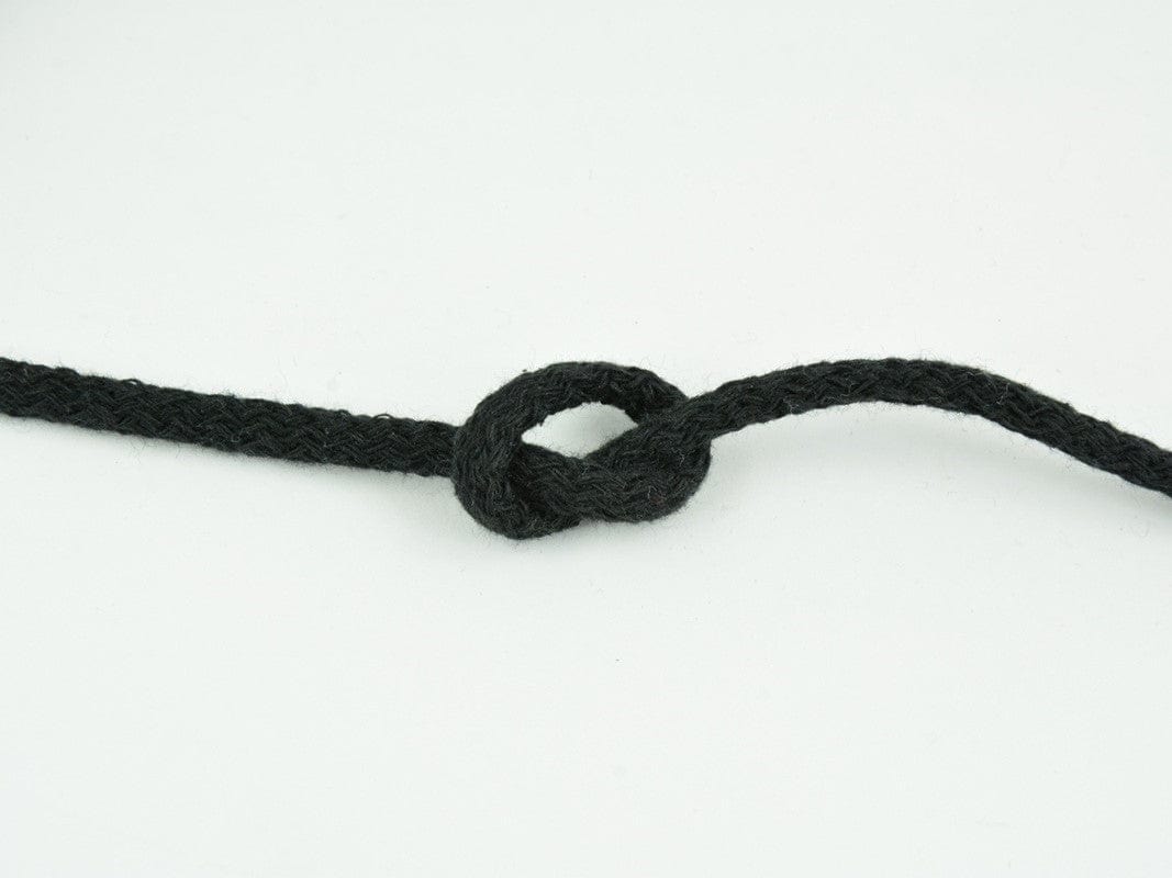 Baumwollschnur 5 mm - schwarz