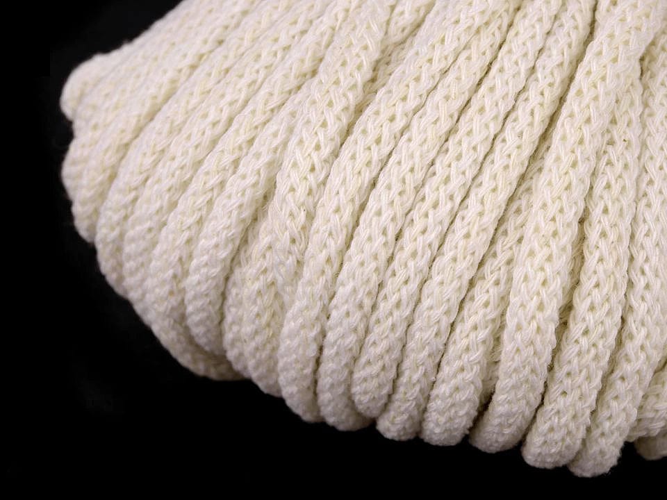 Baumwollschnur 5 mm milchweiß