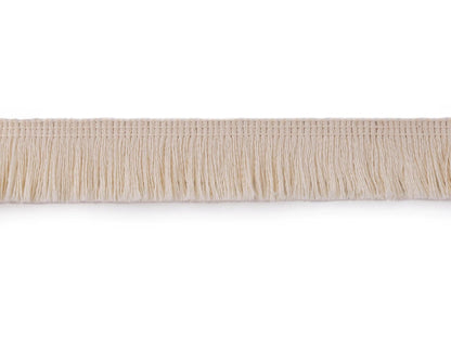 Baumwollfransen 25 mm - beige