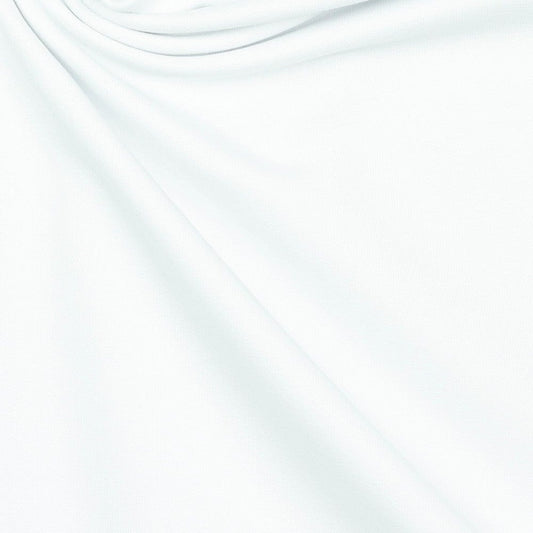 Cotton loopback knit - white 235 g/m² (GOTS certified)