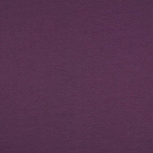 Cotton brushed knit-eggplant 285 g/m²