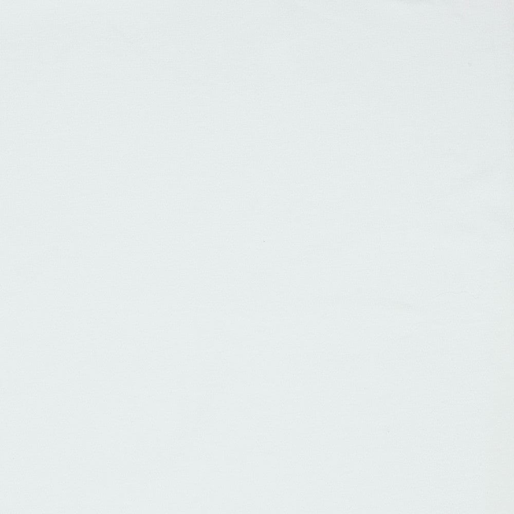 Tricot en coton molletonné blanc 285 g/m²