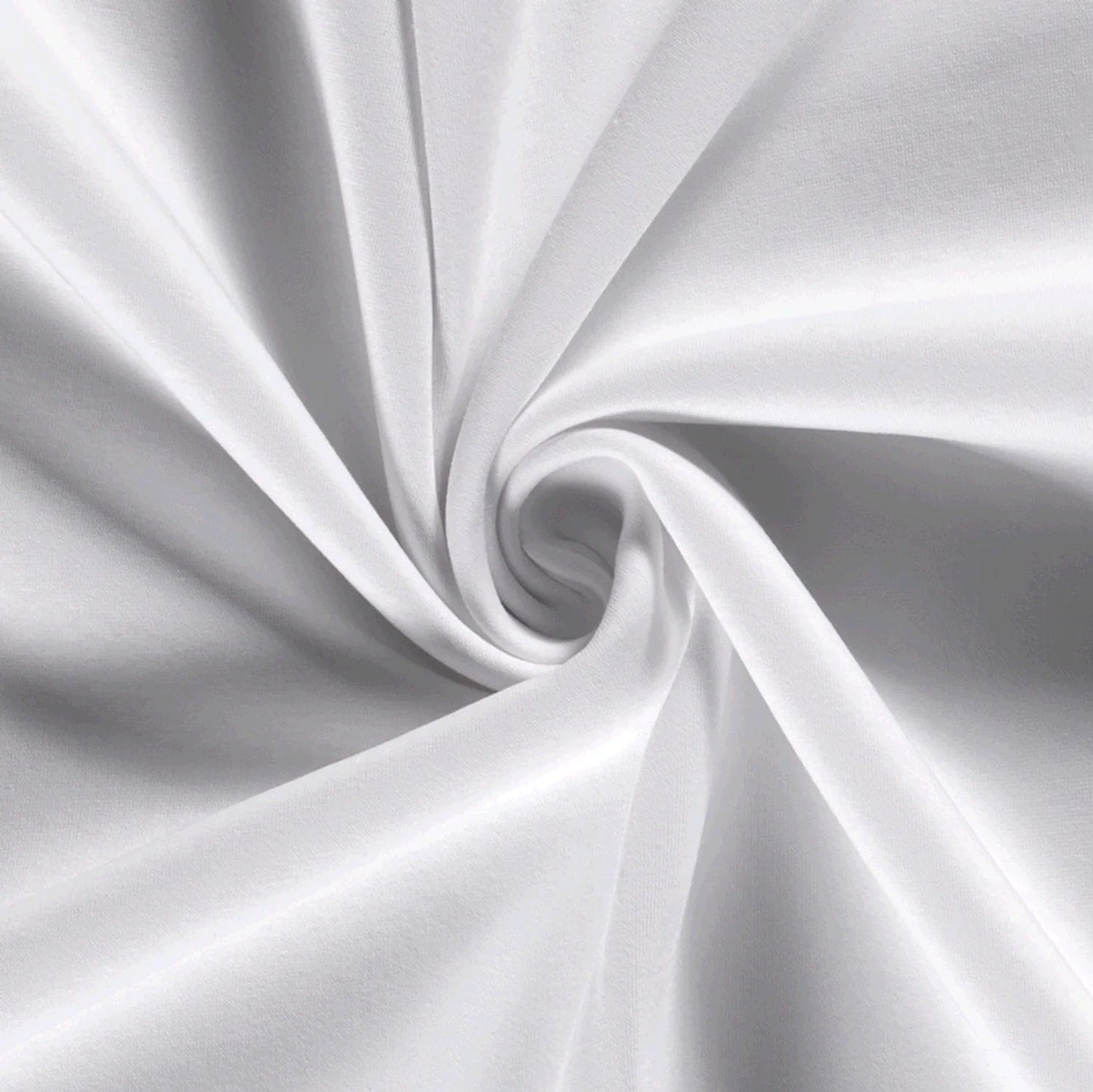 Tricot coton molletonné - blanc 285 g/m²